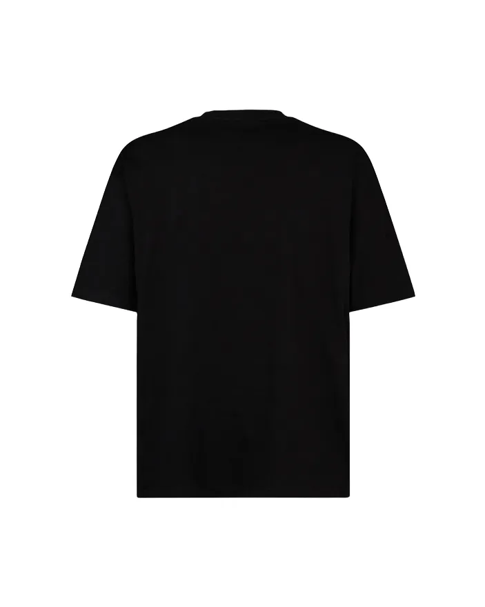 Unisex style Phobia T-shirt unisex nera con fulmini rossi grigi arancioni PH00106REDGROR