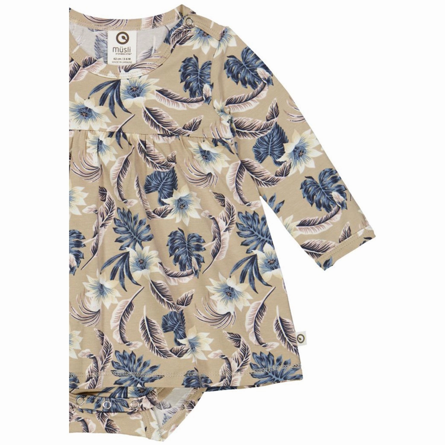 M??sli Cashmere/ Mary/ Night Blue Lily Dress Body Neutral Look Art Inspired