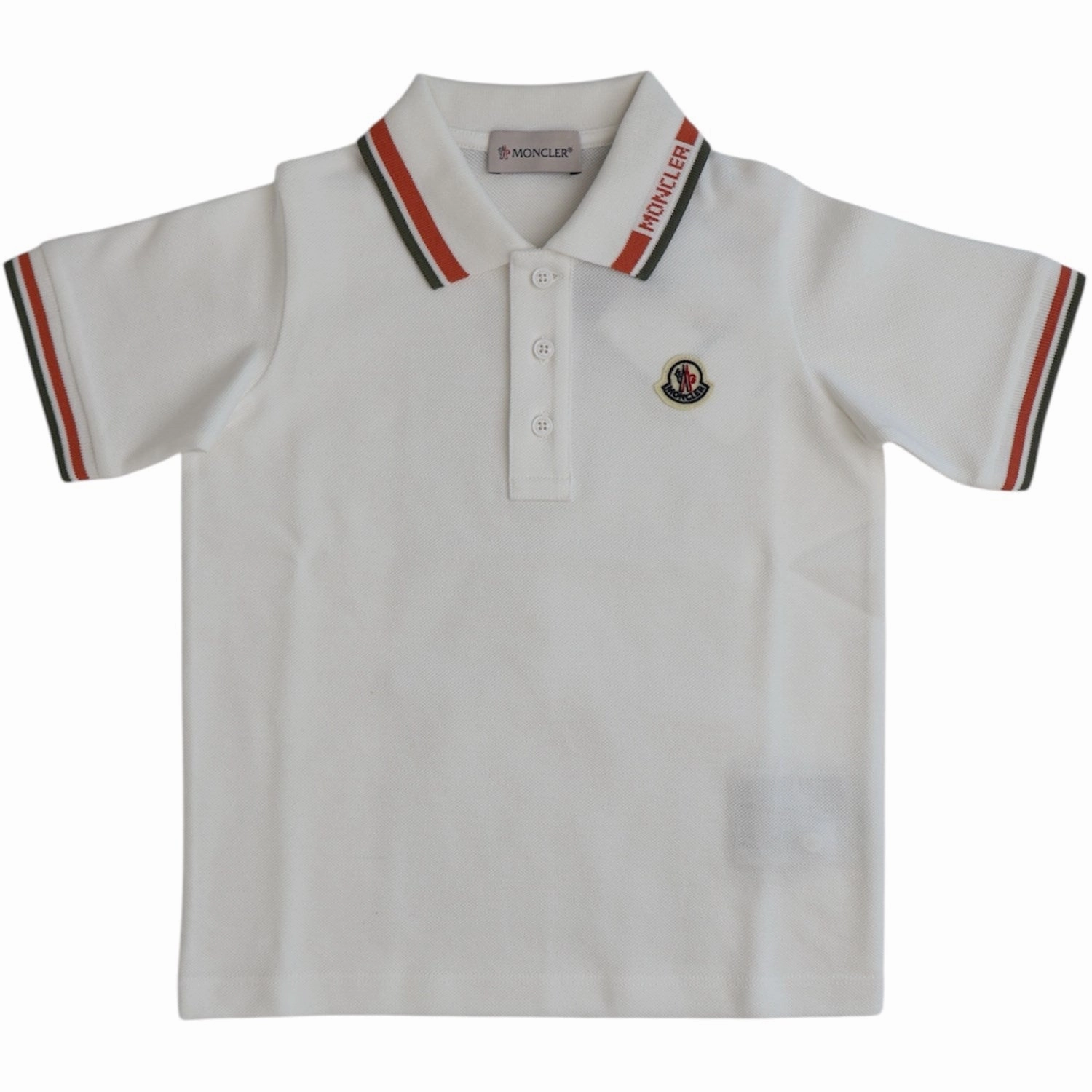 Moncler Natural Ss Polo T-Shirt Sweat Resistant Lining