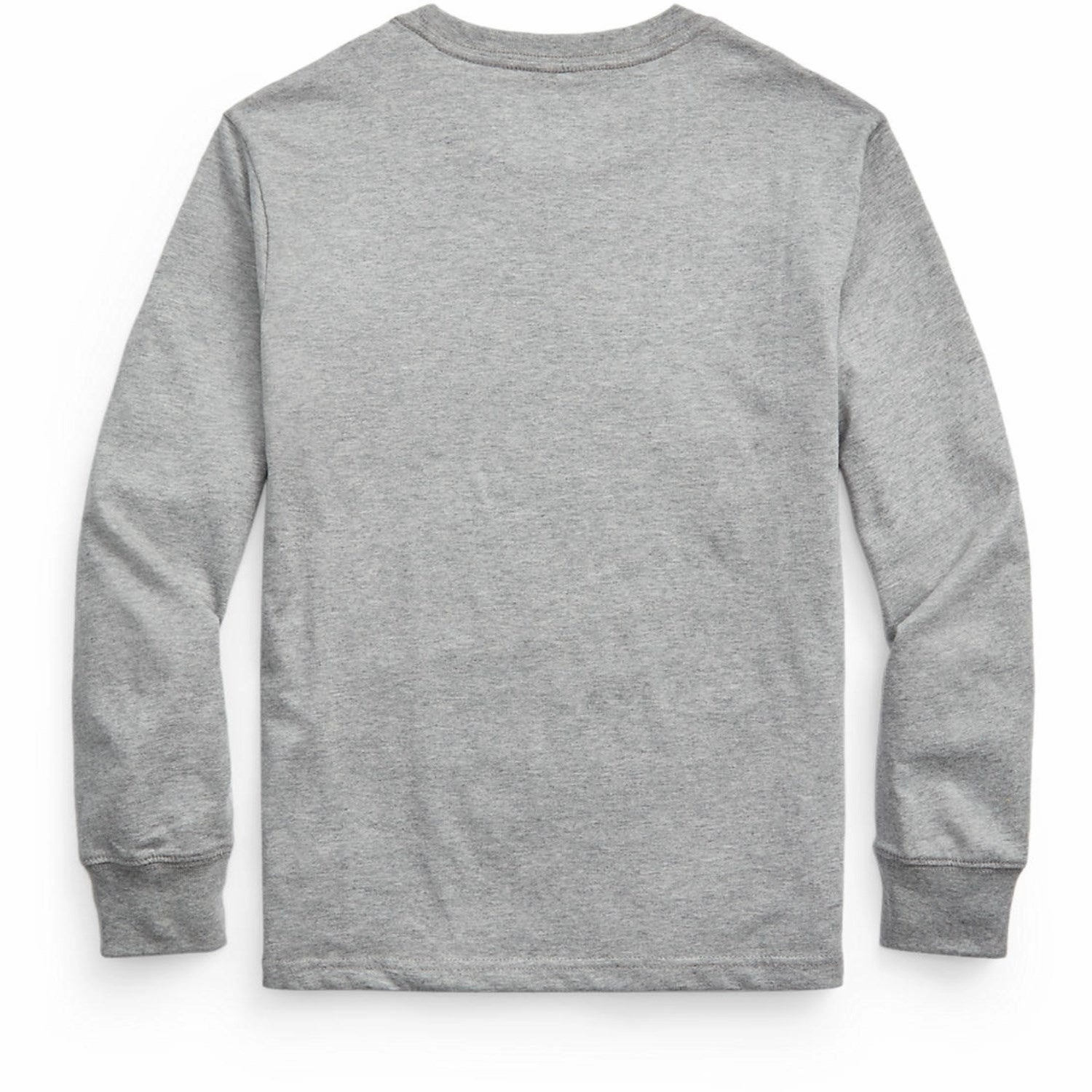 Embroidered Detail Polo Ralph Lauren Boy Long Sleeved Shirt Andover Heather