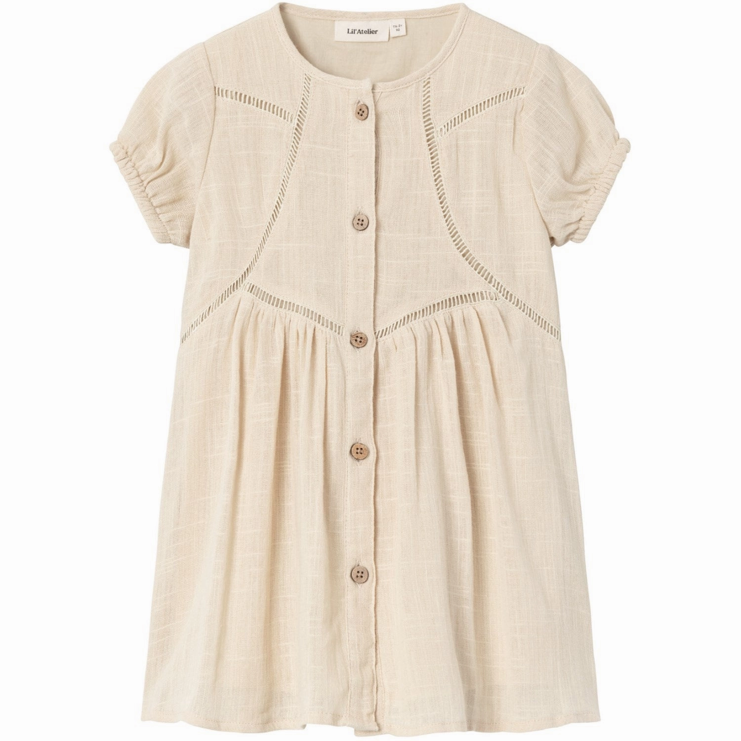 Matte Fabric Texture Flow Lil'atelier Bleached Sand Halla Loose Dress