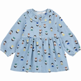 Airy Weave Vibe Choice Bobo Choses Light Blue Game Pawns All Over Light Denim Dress