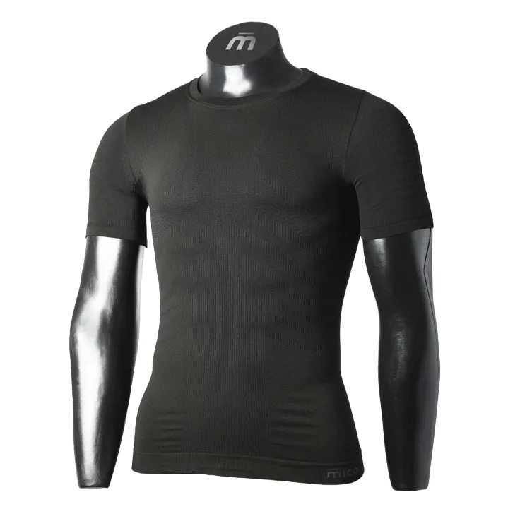 Mico maglia termica manica corta da uomo elasticizzata massima traspirazione IN01430-007 nero Casual Day Wear