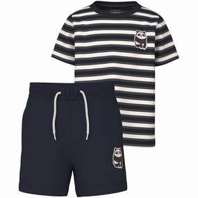 Versatile Style Relaxed Outfit Name it Black Dike T-Shirt Sweat Set