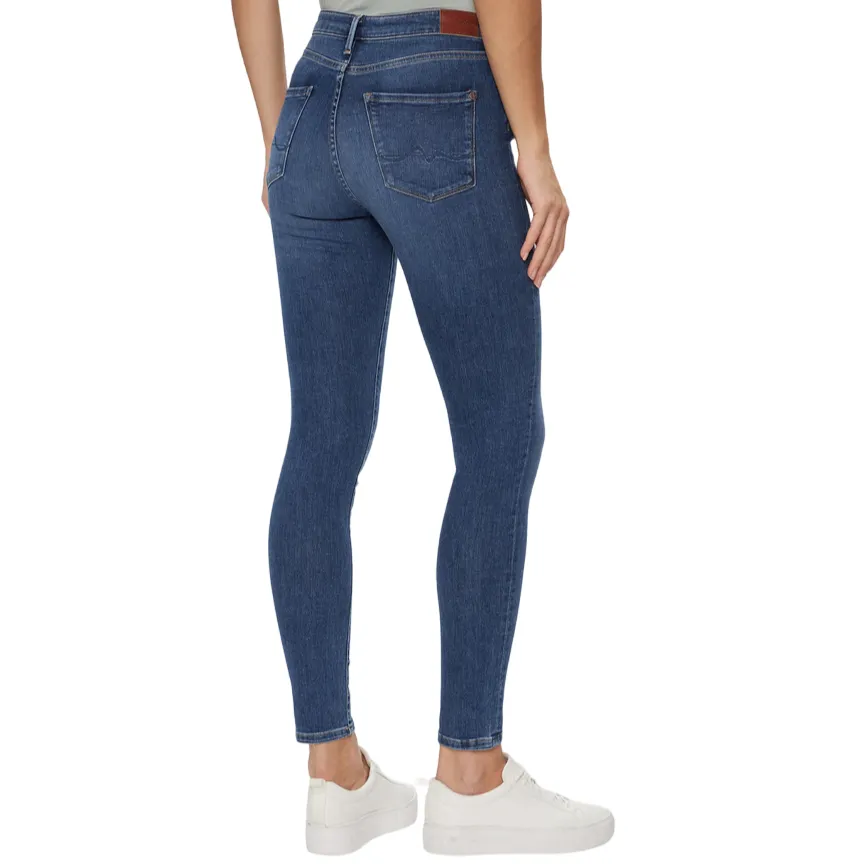 Pepe Jeans pantalone Skinny Jeans HW PL204584GX60 blu medio Classic Cut Eco Friendly Dye Process