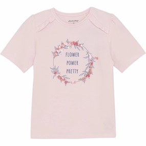 Minymo Pink Dogwood T-Shirt Weekend Comfort Sublimation Printed Collar