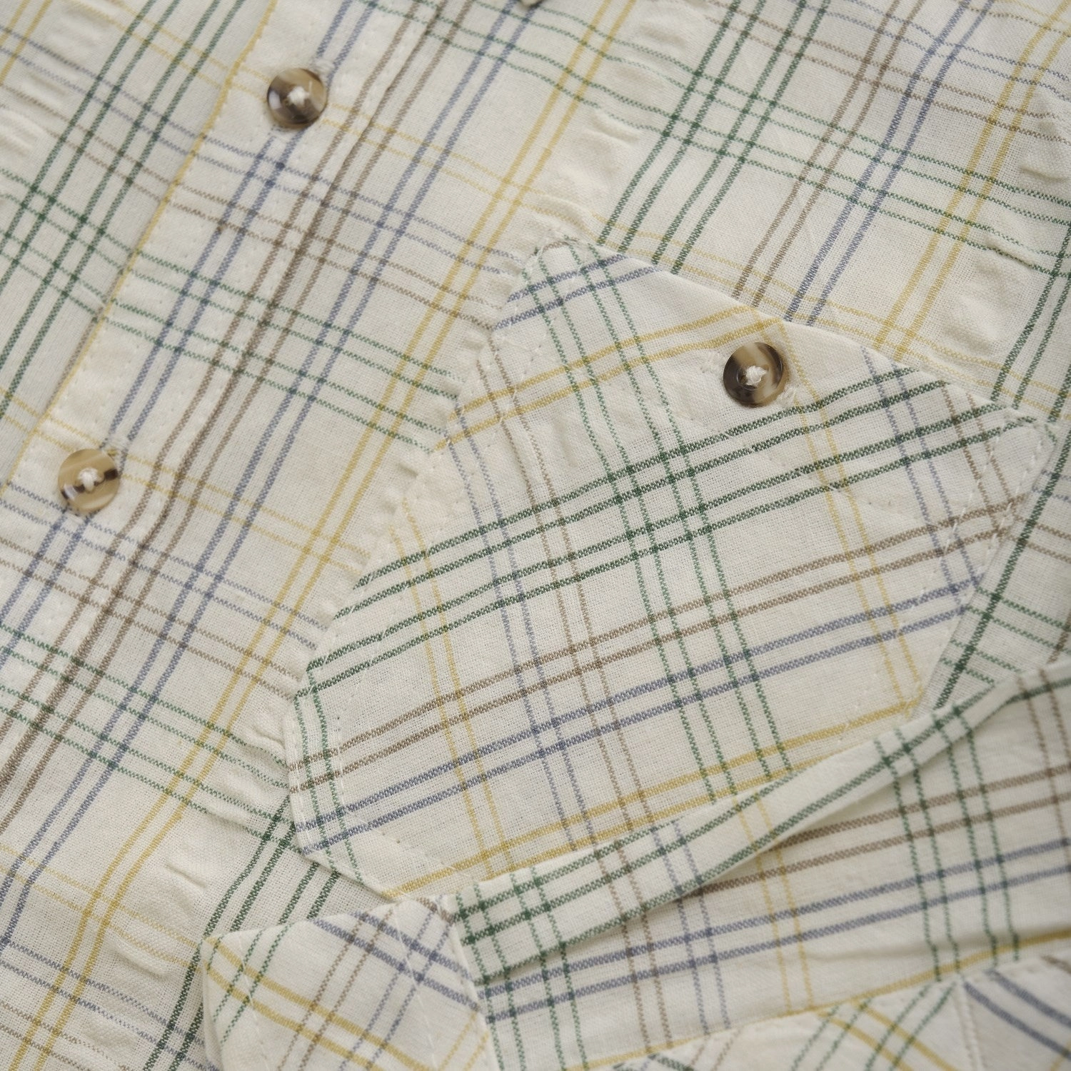 Minymo Marshmallow White Shirt Check Versatile Layering Piece Cultural Inspired