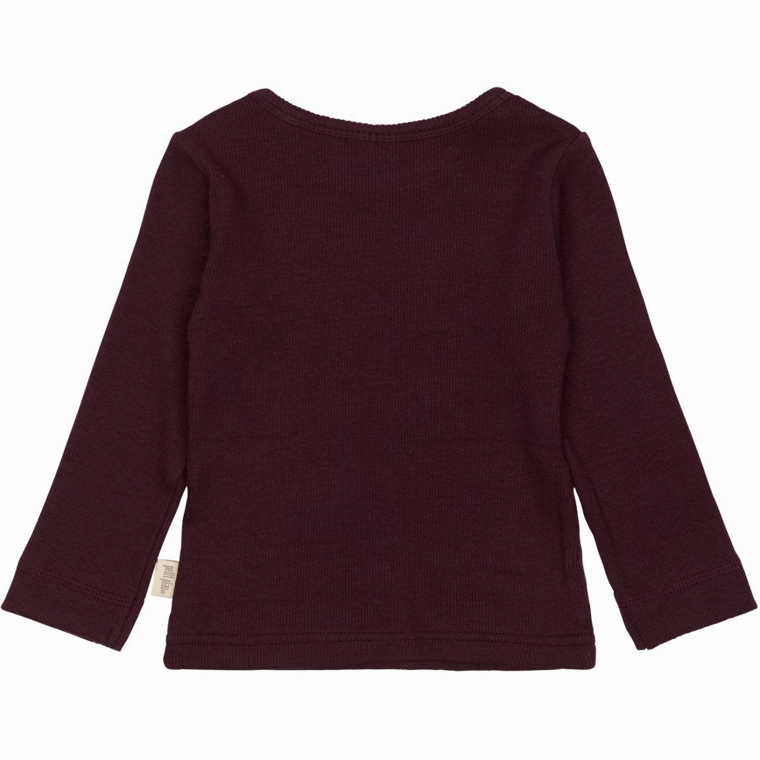 Petit Piao Dark Grape T-shirt L/S Modal Lightweight Feel Effortless Style