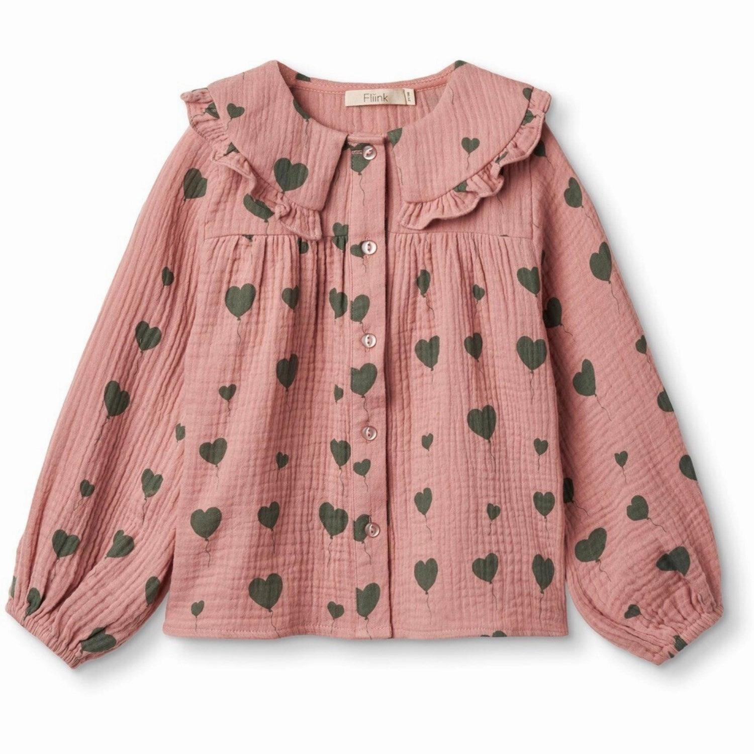 Pure Cotton Fliink Glazed Ginger Aop Love Ls Tee L/S