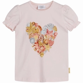 Running Gear Water Based Ink Print Hust & Claire Mini Ayla T-shirt Skin Chalk