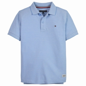 Tommy Hilfiger Melange Pique Polo T-shirt Skysail Relaxed Style