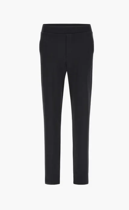 Freddy Pantaloni in jersey stretch con finta zip e fondo dritto S3WSLP12 N nero Low-waisted NonRestrictiveDesign