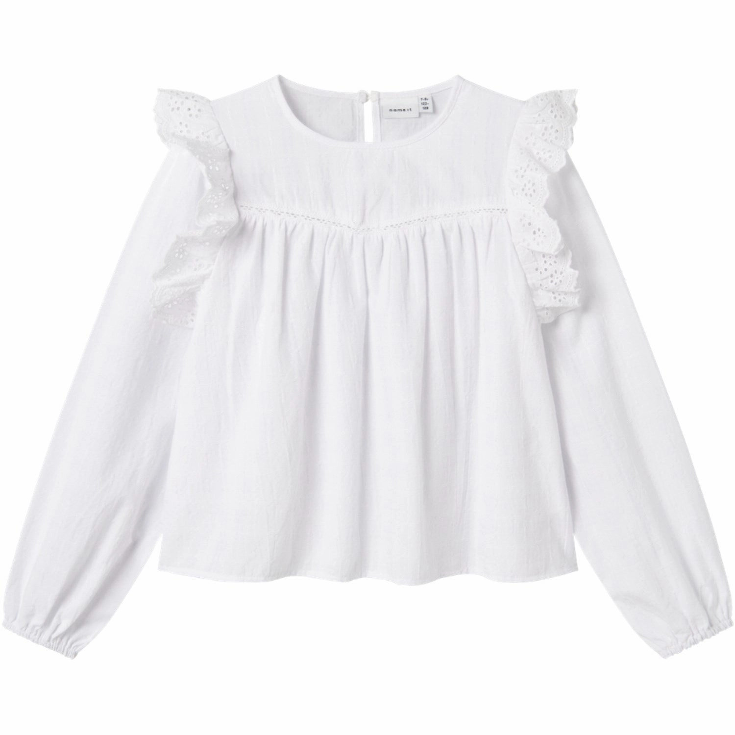 Subtle Print High-End Look Name It Bright White Kanya Shirt