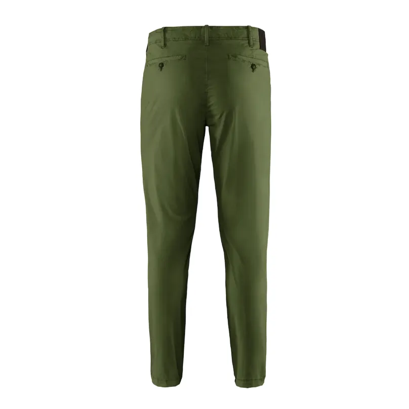 Bomboogie Pantalone Chino da uomo in Popeline di Cotone Stretch PMCARTCG1 359 oliva Machine washable Non Irritating