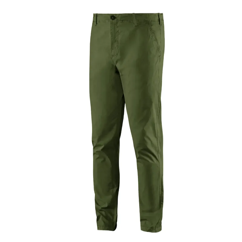 Bomboogie Pantalone Chino da uomo in Popeline di Cotone Stretch PMCARTCG1 359 oliva Flexible Waistband Modern Waist