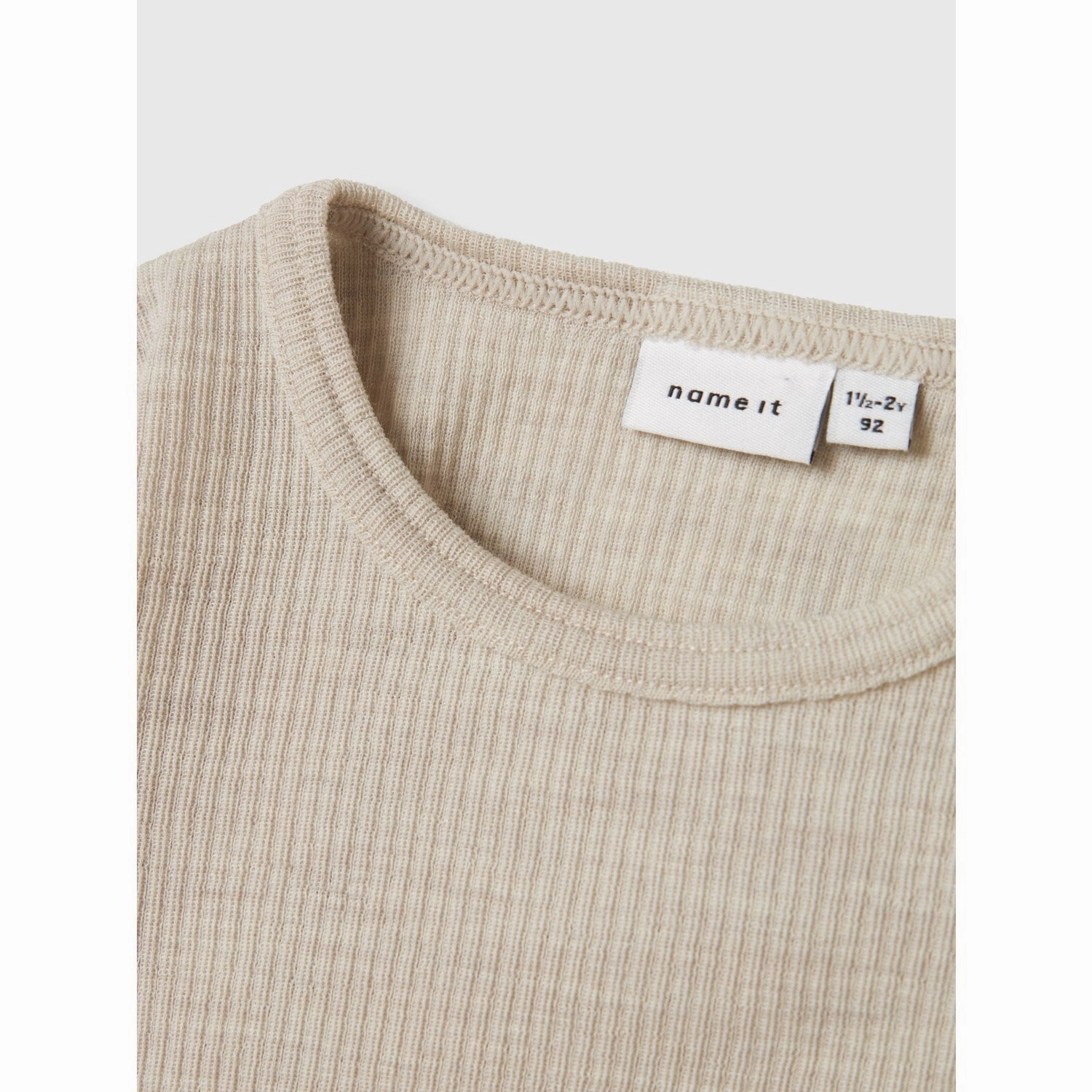 Fashionable Pick Name It Nacreous Cloud Nmnwax Wool Rib Ls Top Noos