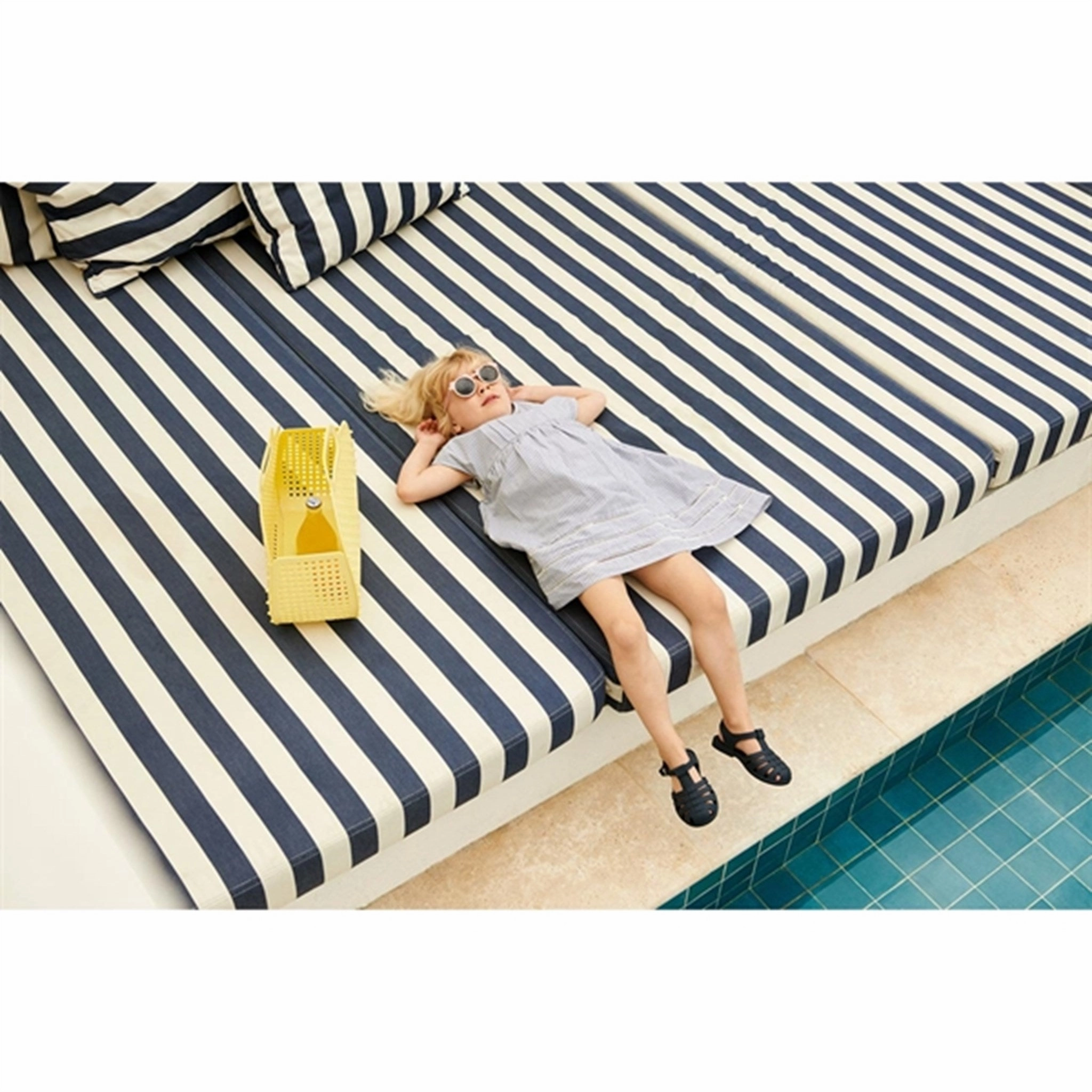 Smart Edge Liewood Y/D Stripe Crisp White/Whale Blue Gudrun Stripe Dress