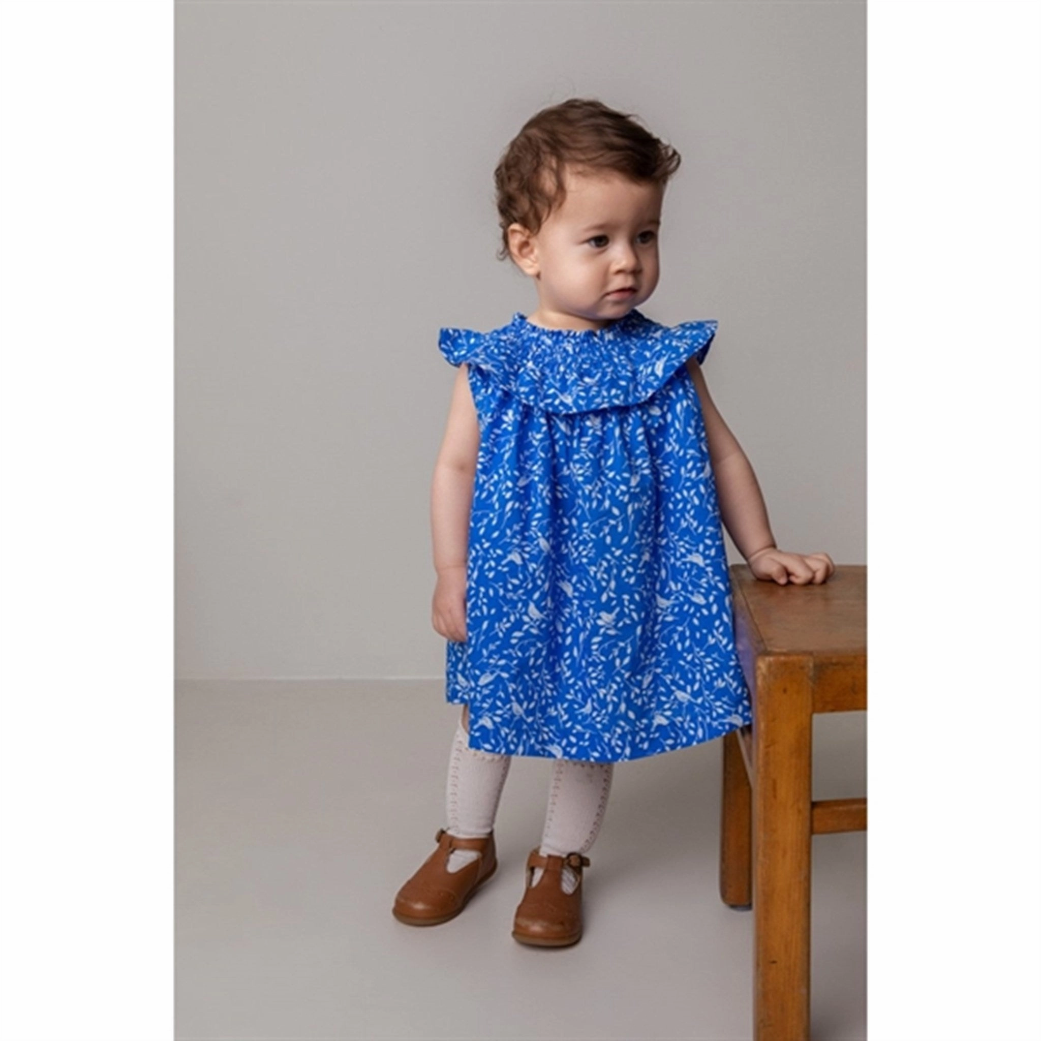 MarMar White Birds Druse Dress Pocket-Detail Fit for All Seasons