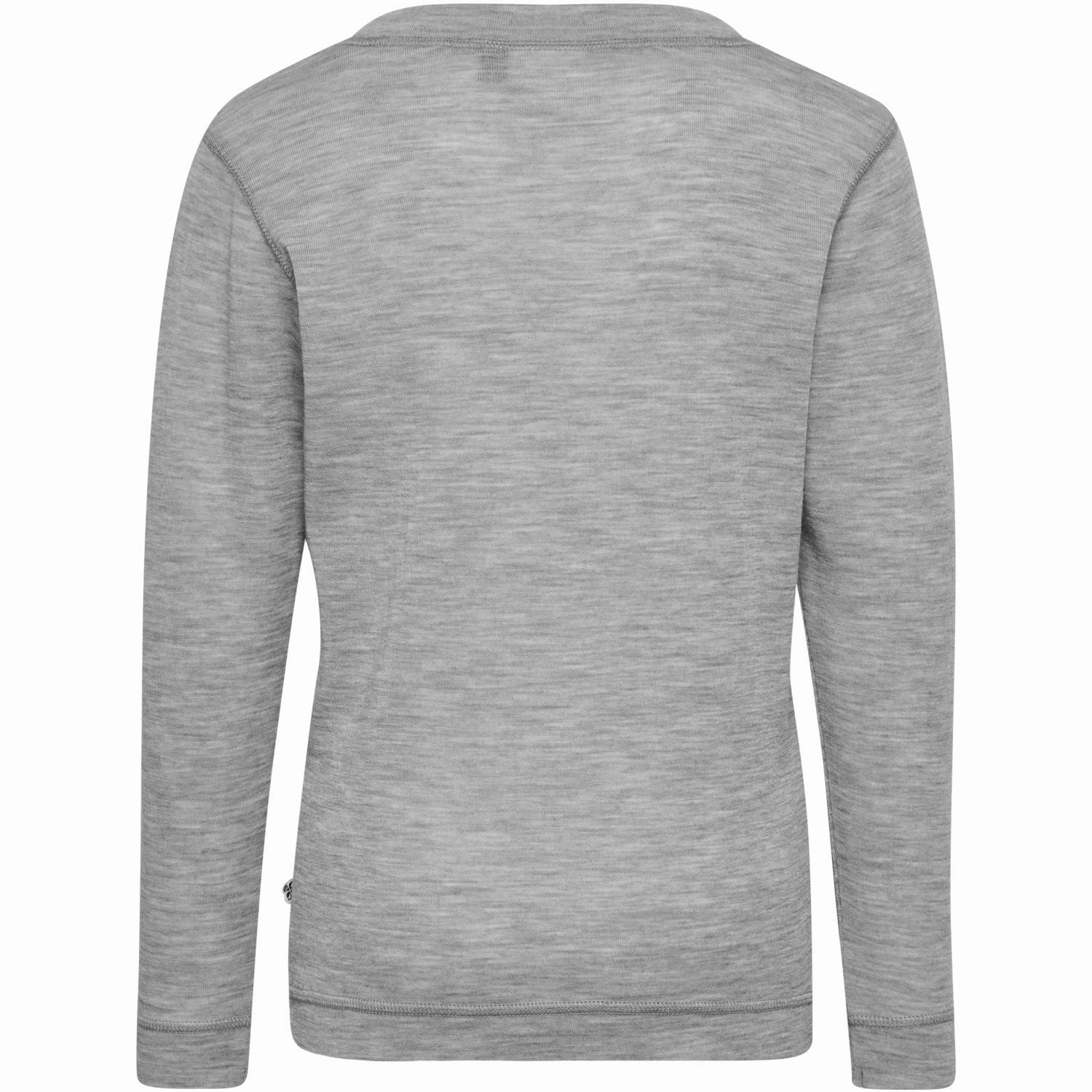 Hummel Grey Melange Jr Wool Rib T-Shirt L/S Statement Piece