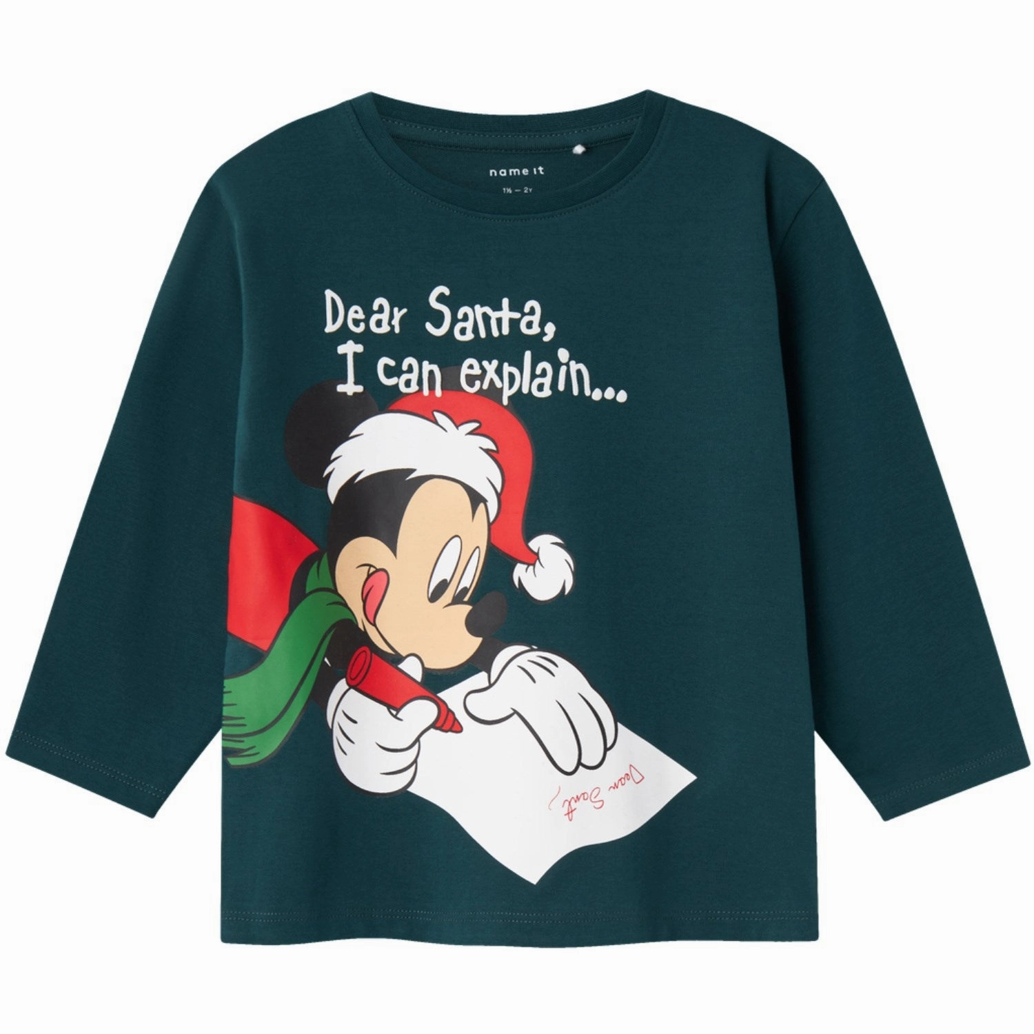 Name It Sea Moss Silas Mickey Mouse Regular Blouse Relaxed Vibe