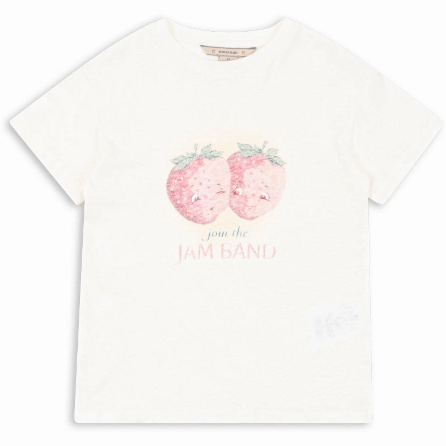 Scoop neck Loose fitting comfort Konges Sl?jd Off White/Jam Era Tee Ocs