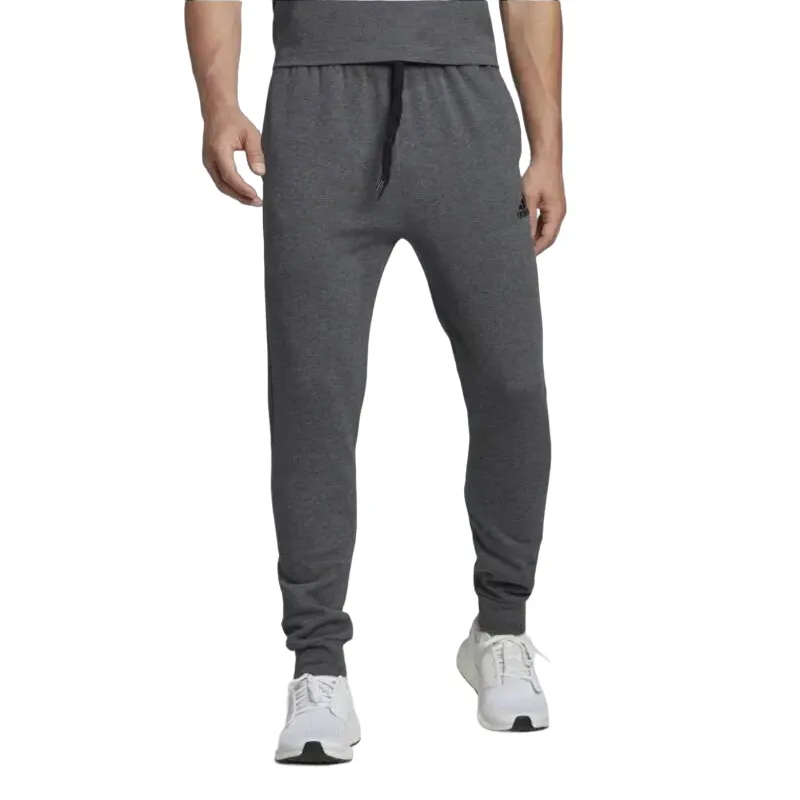 Adidas pantalone sportivo da uomo in cotone felpato HL2243 grigio Outdoor Style