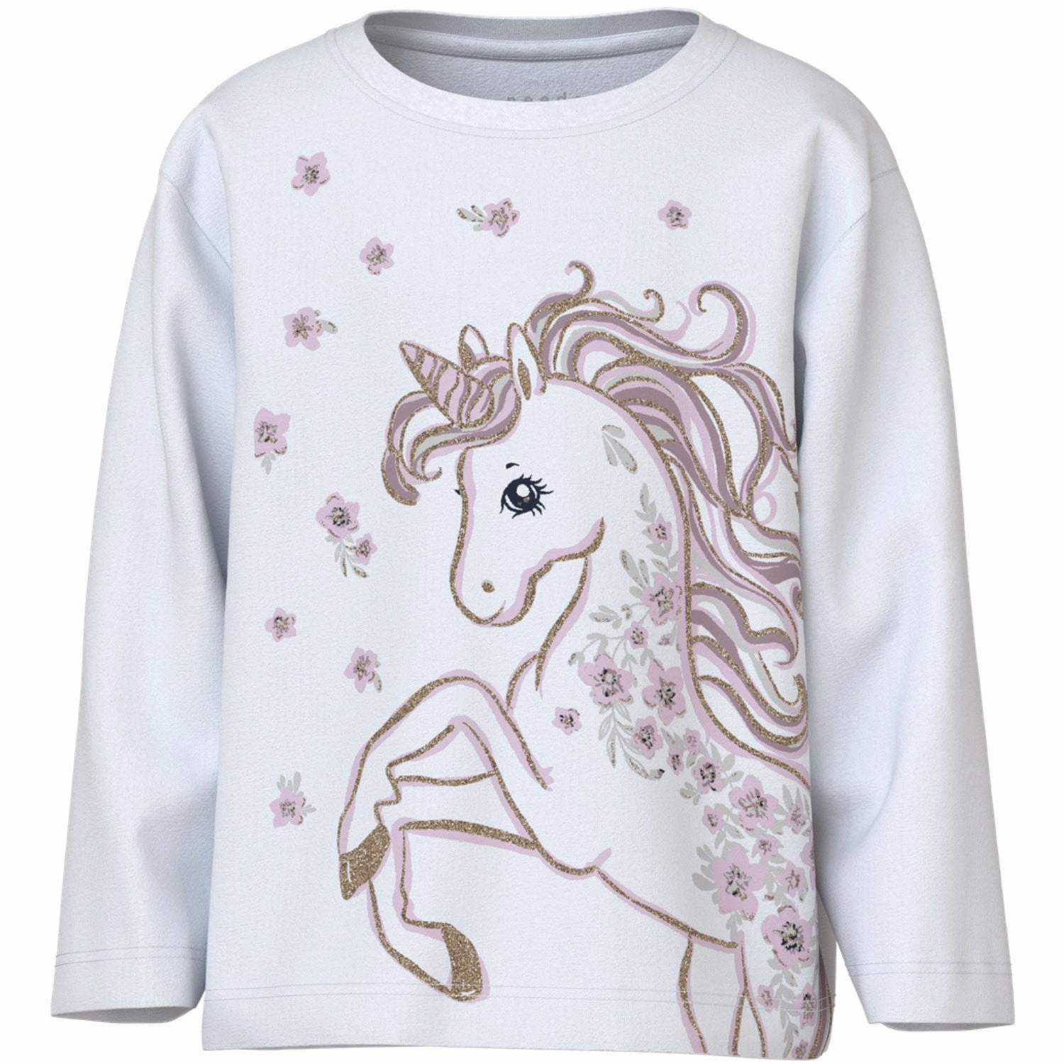 Pastel Shade Name It Bright White Unicorn Valiane Regular Blouse