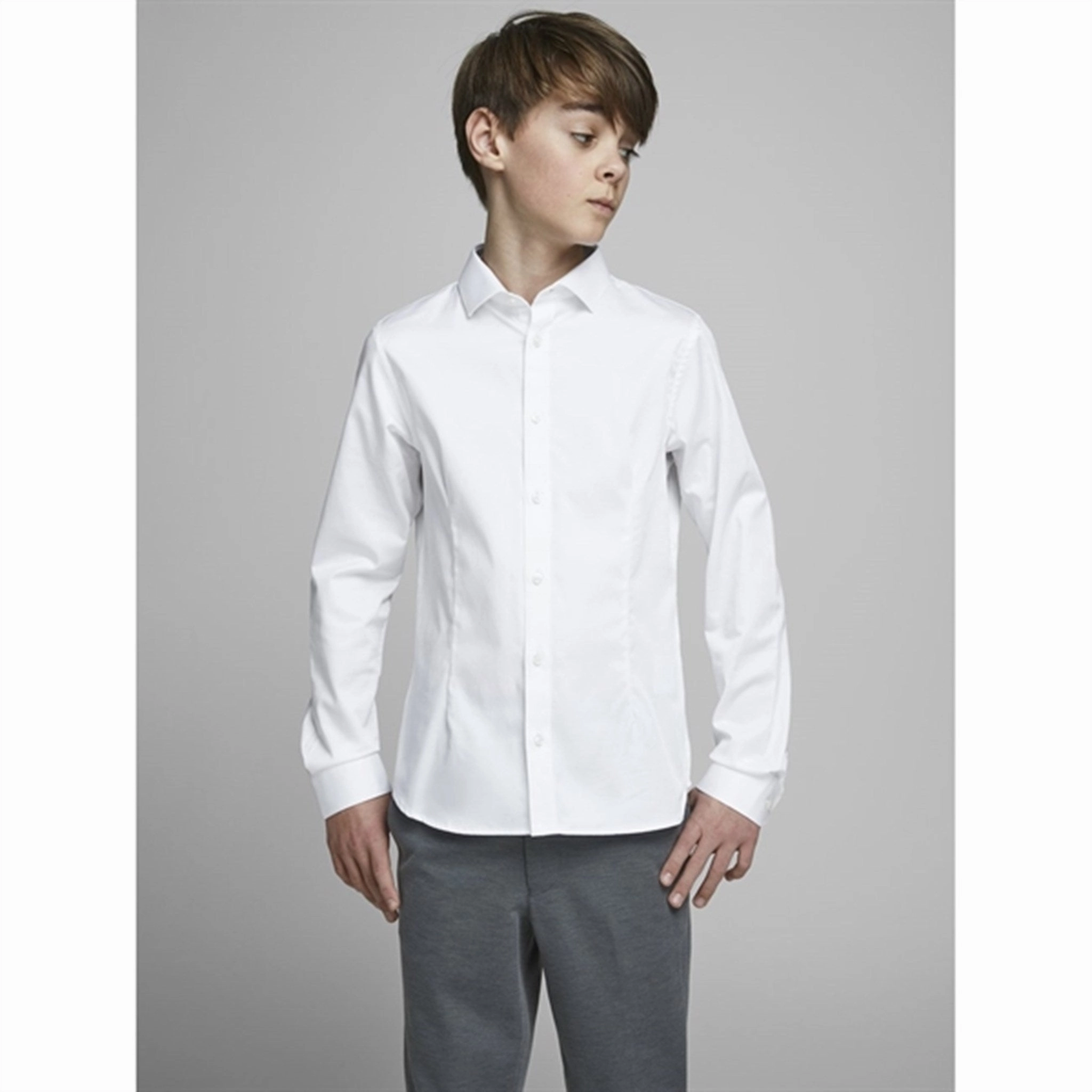Traveler??s Choice Jack & Jones Junior White Parma Shirt Noos