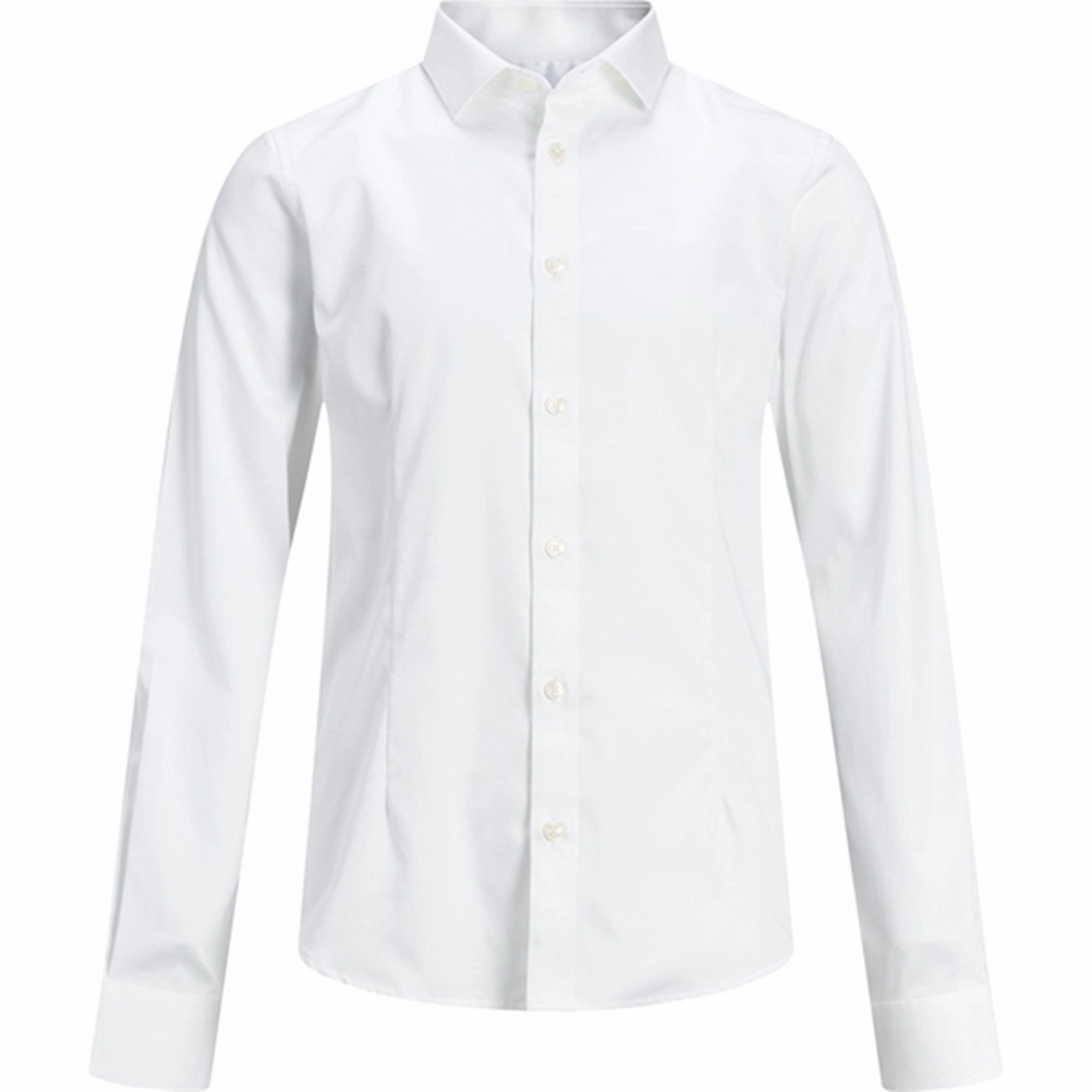 Tall Length Versatile Layering Piece Jack & Jones Junior White Parma Shirt Noos