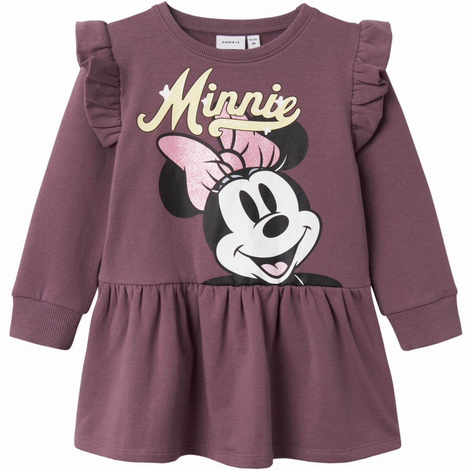 Non-Iron Edgy Layers Name It Arctic Dusk Dede Minnie Mouse Sweat Dress