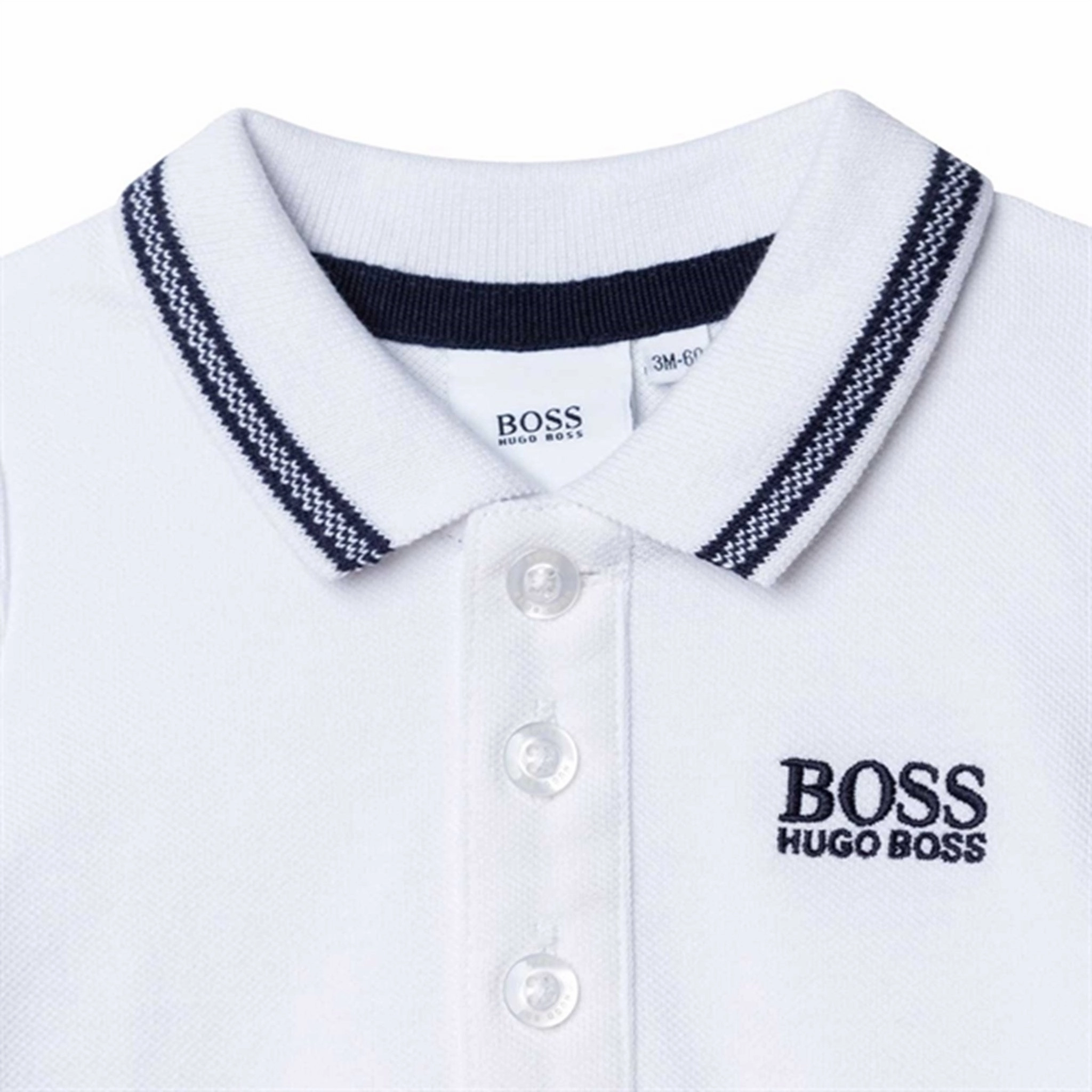 Slim Fit Style golf club Hugo Boss Boy Short Sleeved Polo White
