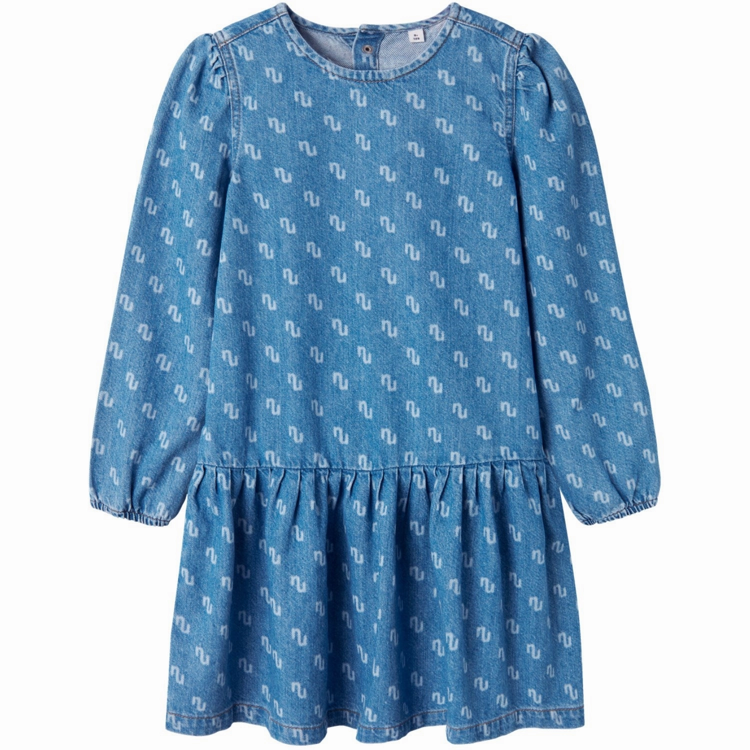 Name It Medium Blue Denim Runa Denim Dress Texture Blend