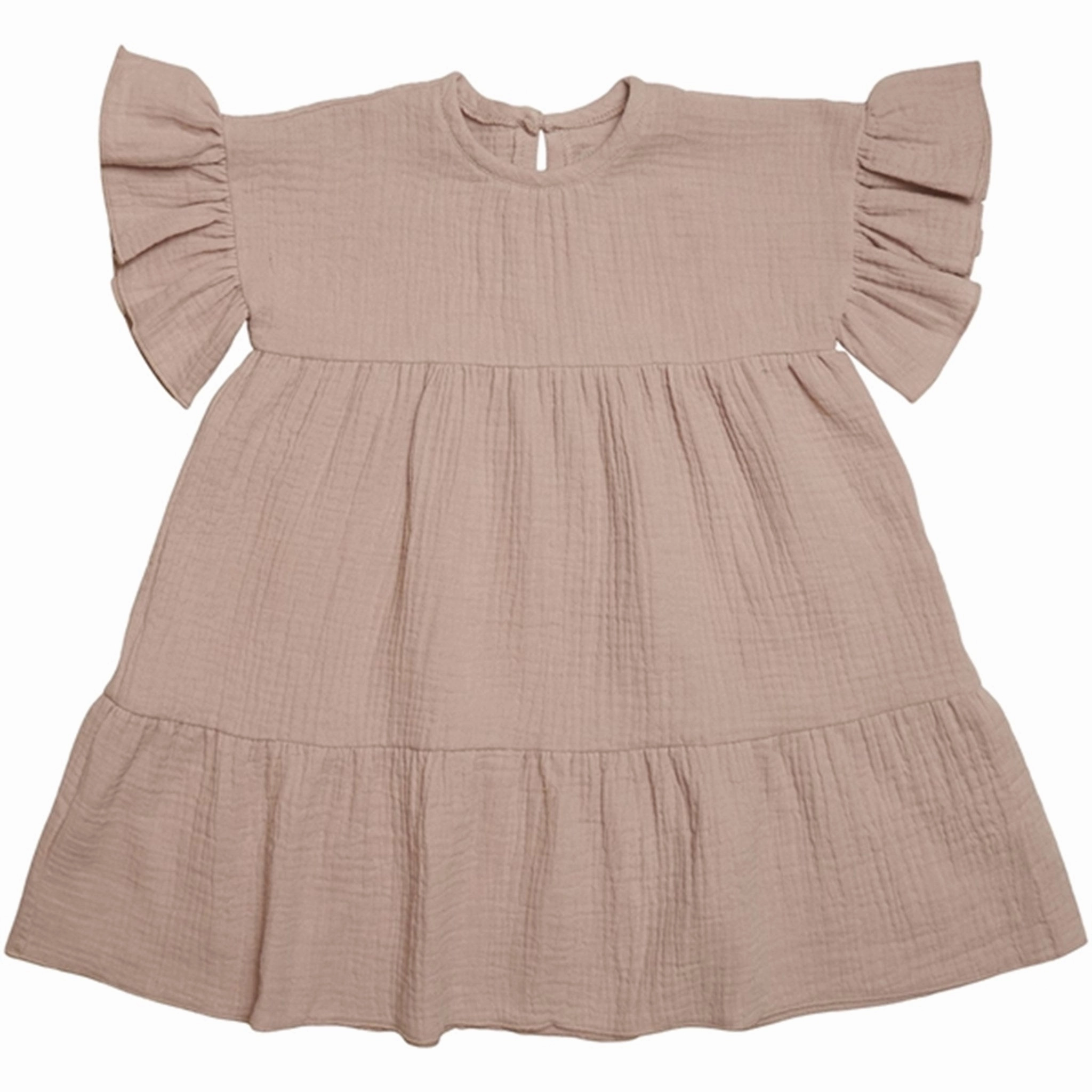 Tie-Detail Huttelihut Marie Dress Muslin Old Rose