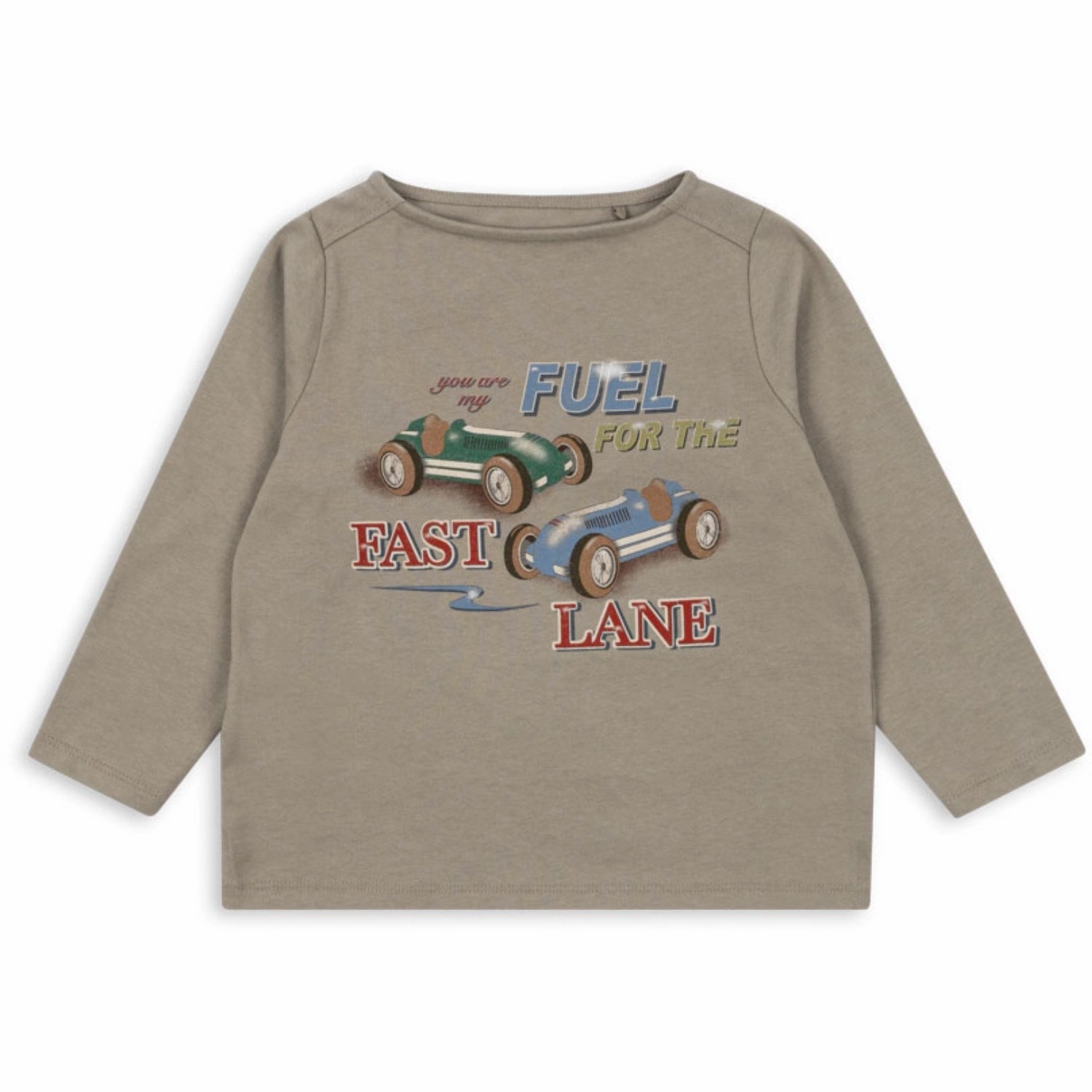 Seamless Side Panels Affordable Fashion Konges Sl?jd Laurel Oak Drey Ls Tee GOTS