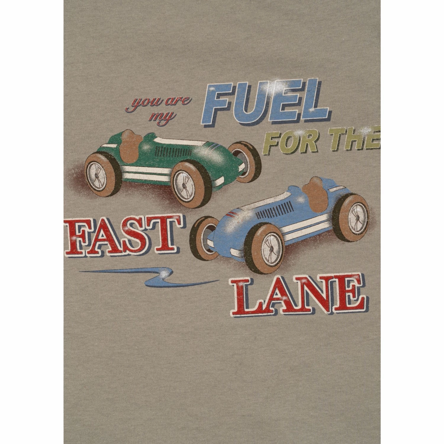 Konges Sl?jd Laurel Oak Drey Ls Tee GOTS Recycled Polyester Blend Distressed finish