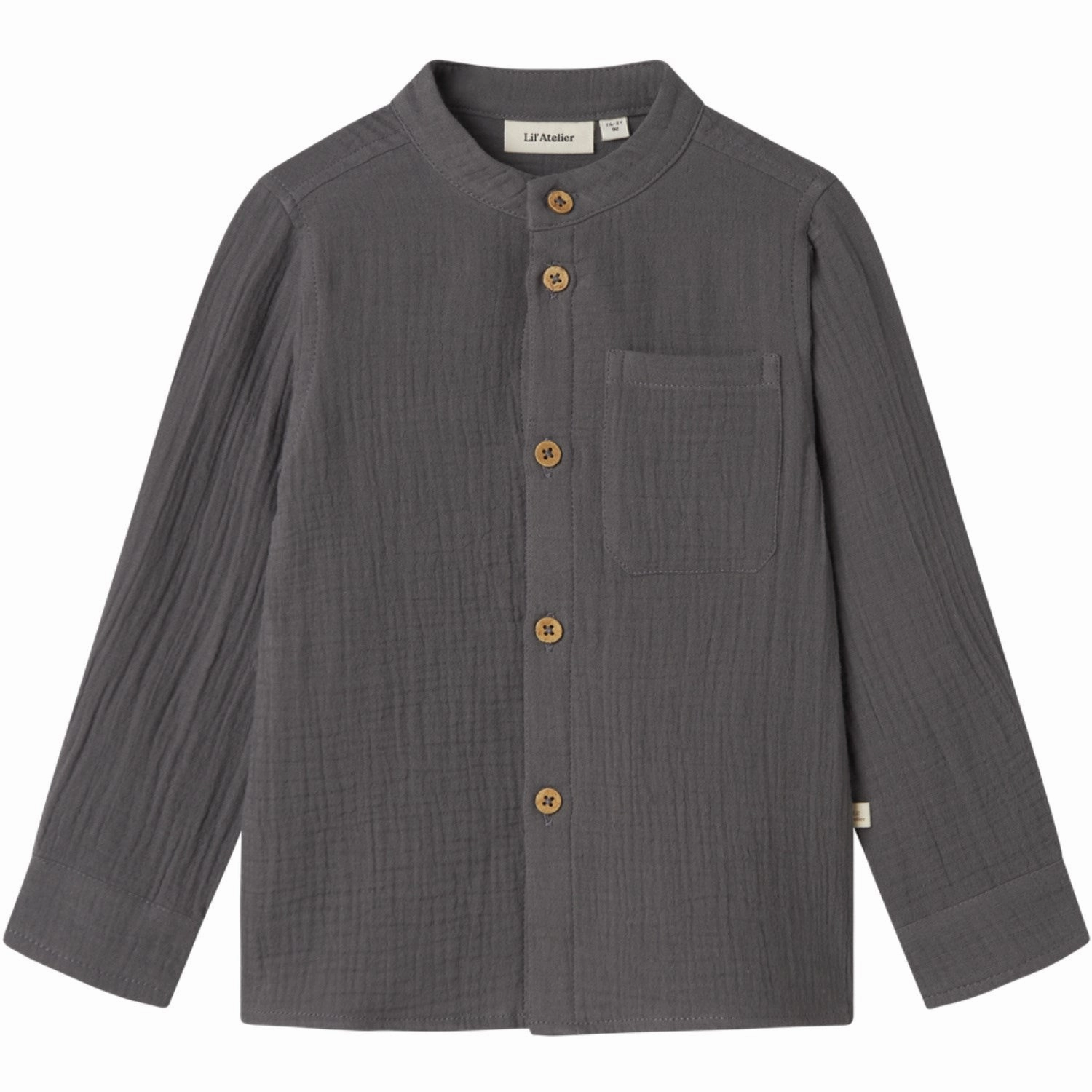 Lil'Atelier Poppy Seed Nmmloros Ls Shirt Lil Round Collar garden party