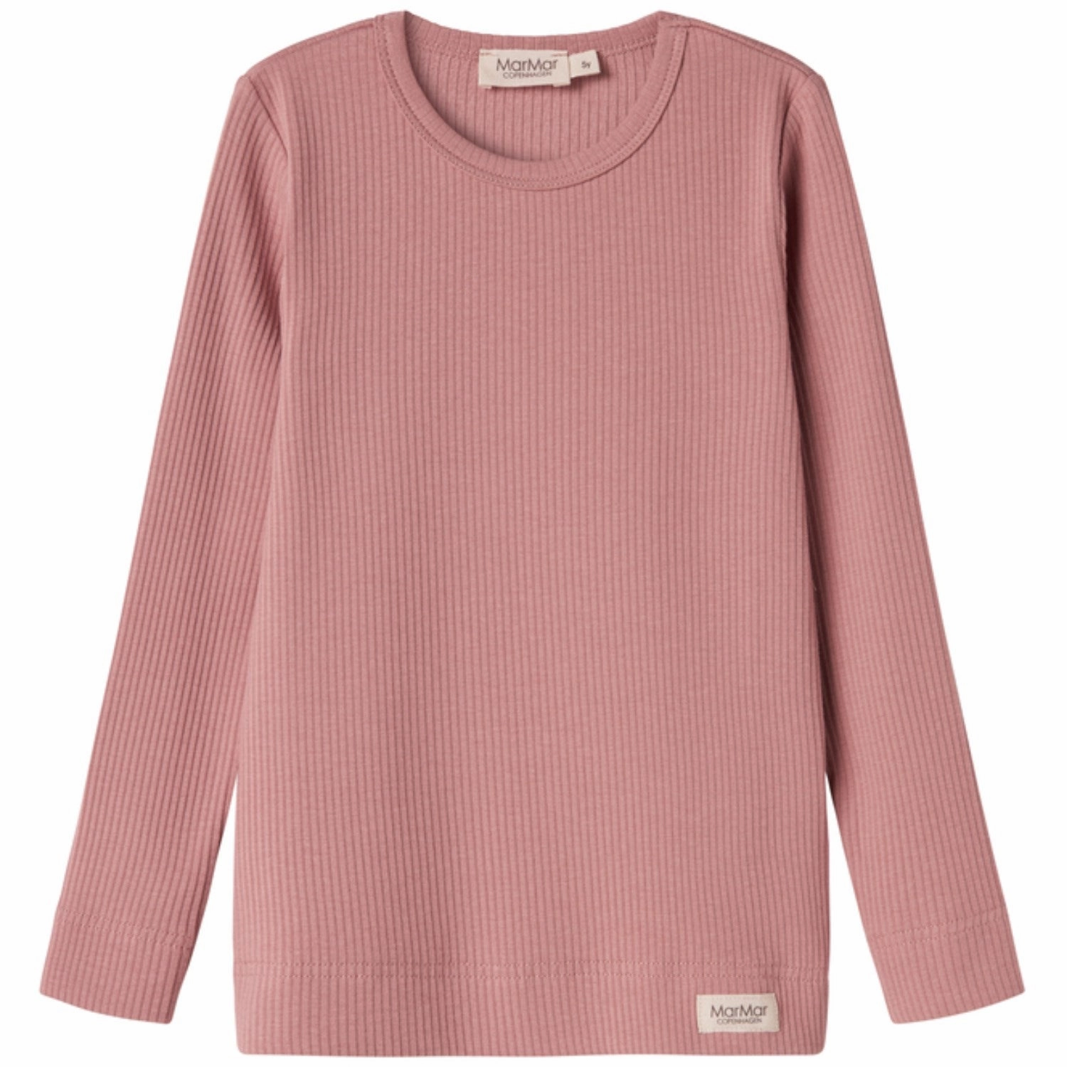 Glossy Texture MarMar Modal Rose Parfait Plain Tee LS