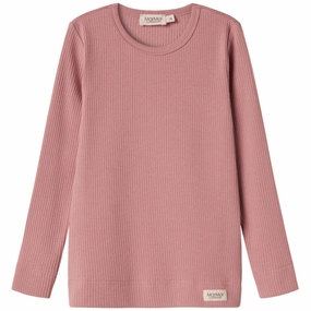 Glossy Texture MarMar Modal Rose Parfait Plain Tee LS