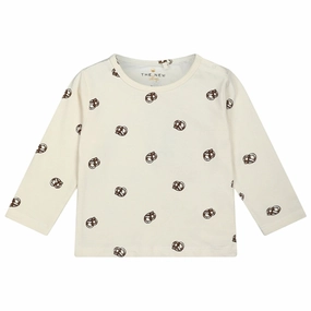 Plaid Design Versatile Styling THE NEW Siblings White Swan Himo Blouse