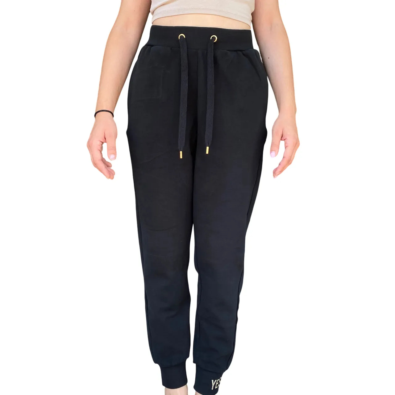 Artistic Casual wearer clothing Yes Zee Pantalone Donna In Punto Milano 1115 P381 0801 Nero