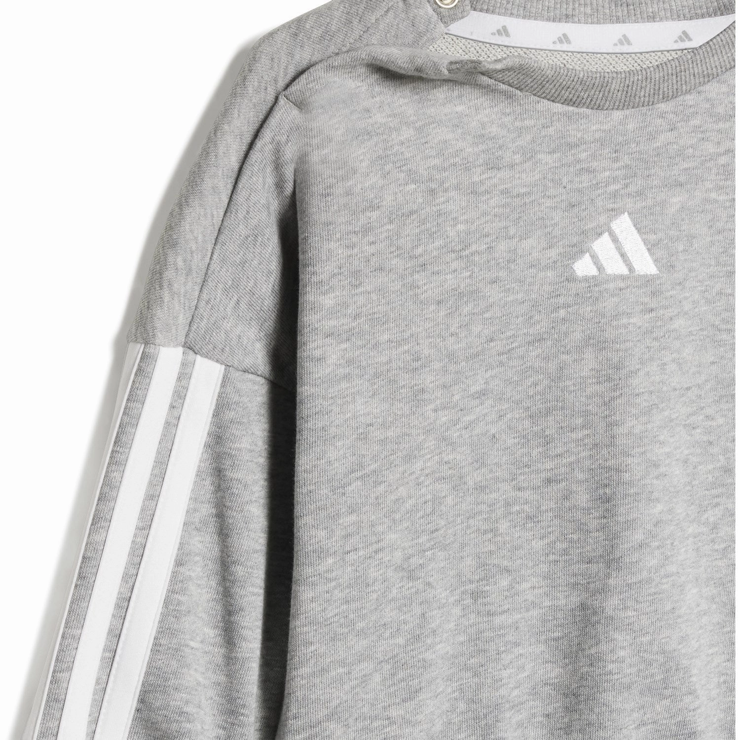 adidas Originals Medium Grey Heather/White I 3S Ft Jog 240 Sweat Set OdorBlocking Antimicrobial Finish
