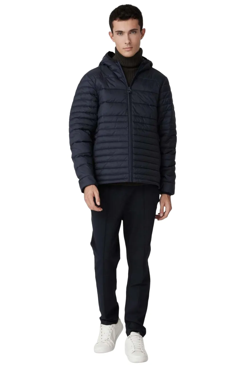 Ciesse Piumini Giacca da uomo corta con cappuccio Keefe blu Motion Friendly suitable for sunny days