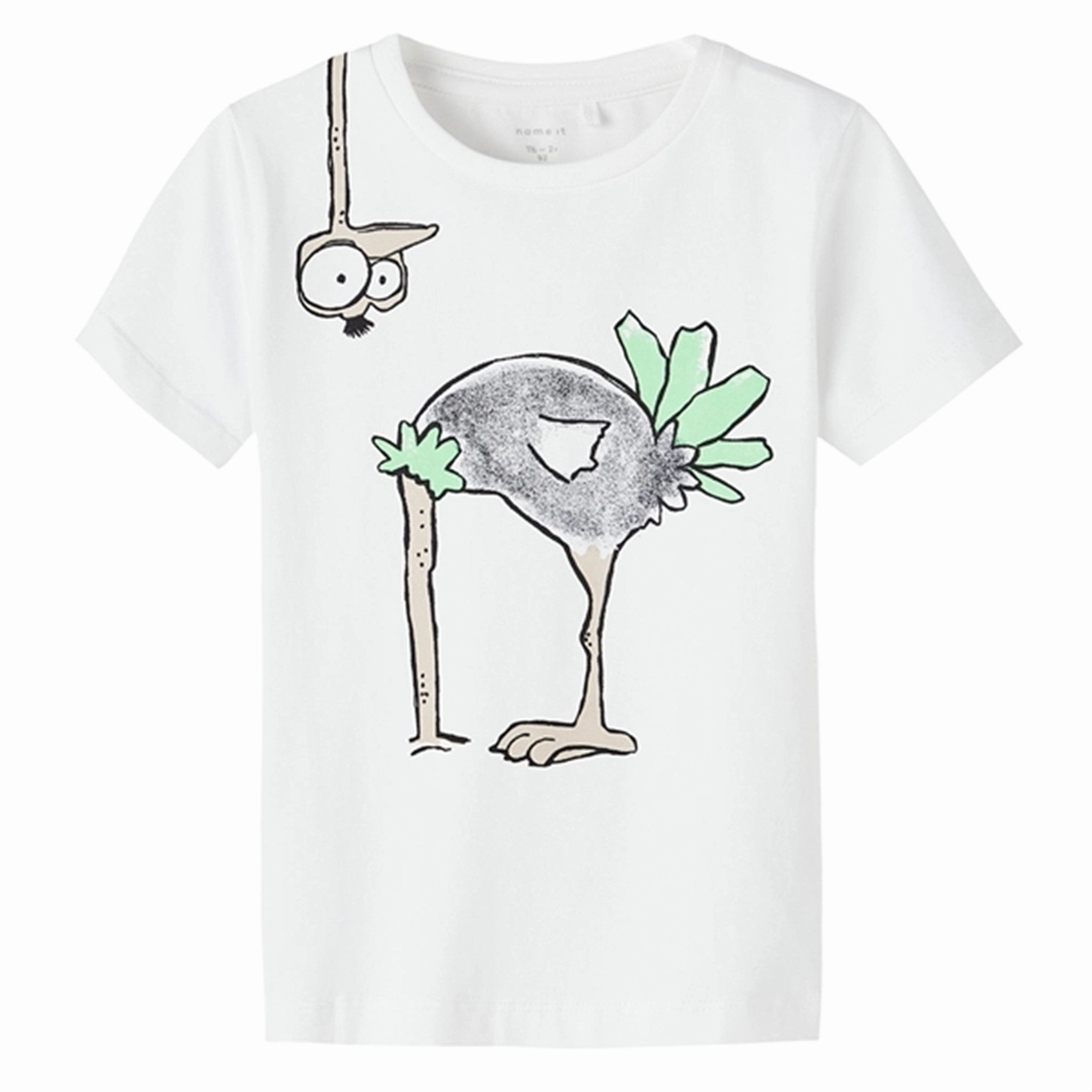 Name it Bright White Fama T-Shirt BiodegradableMaterial Comfy Layer