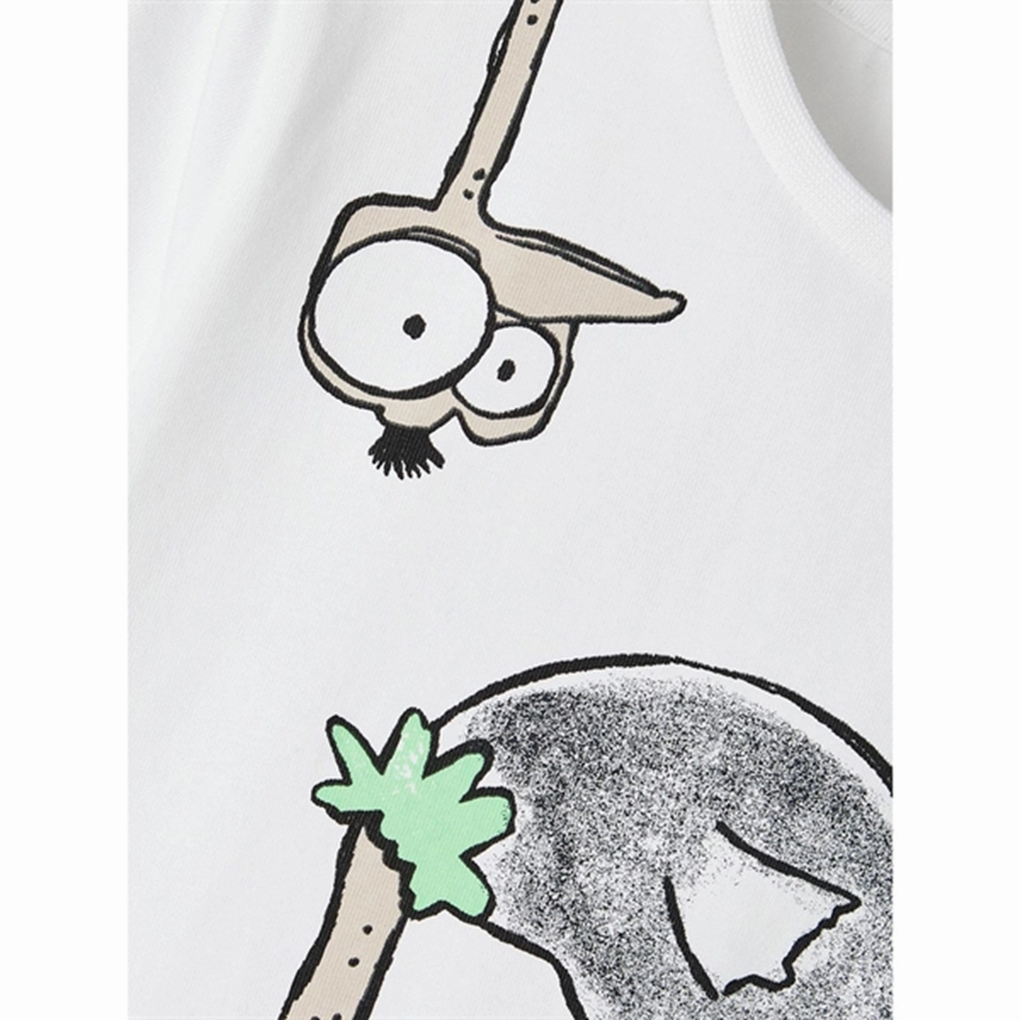 Name it Bright White Fama T-Shirt elastic waistband Versatile and Comfortable