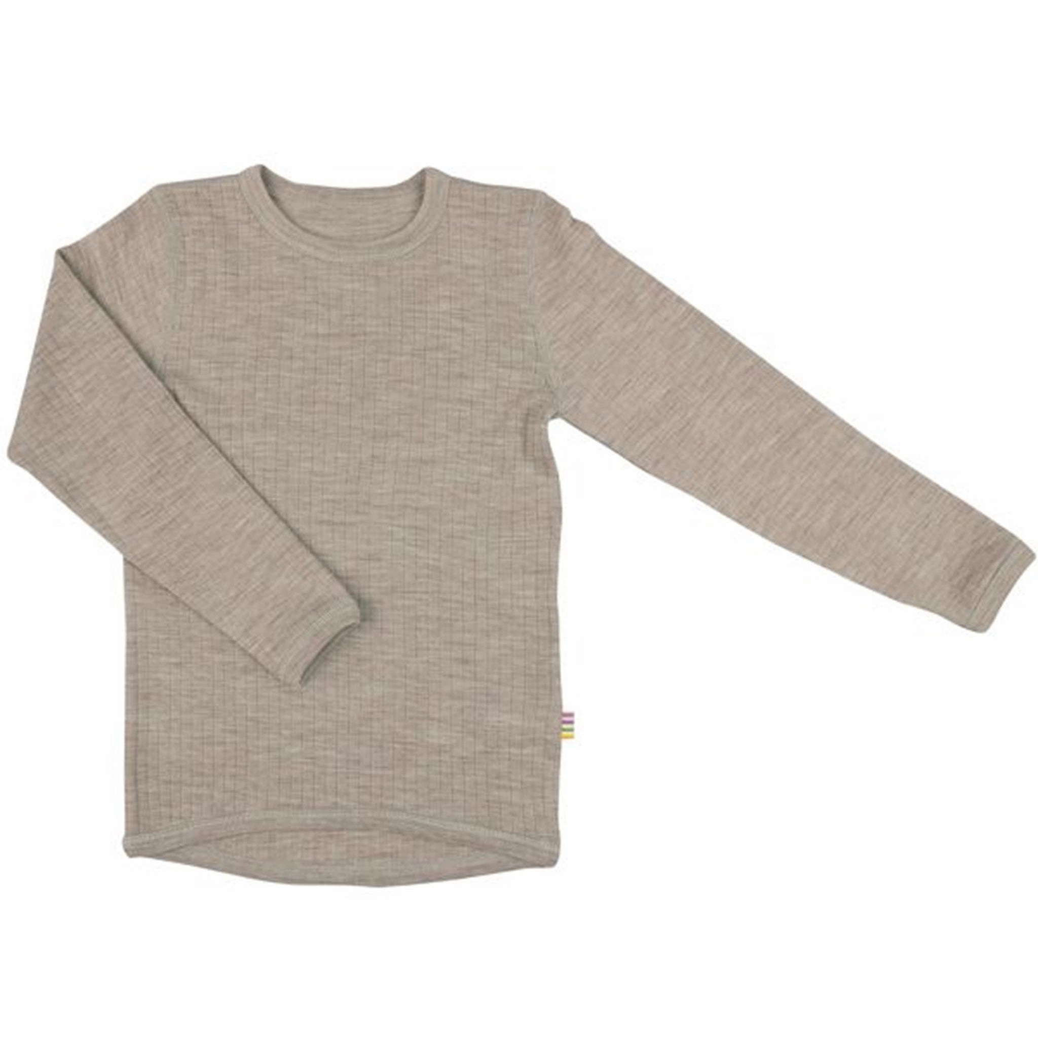 Joha Blouse Wool L/S Sesame Melange Refined Aesthetic