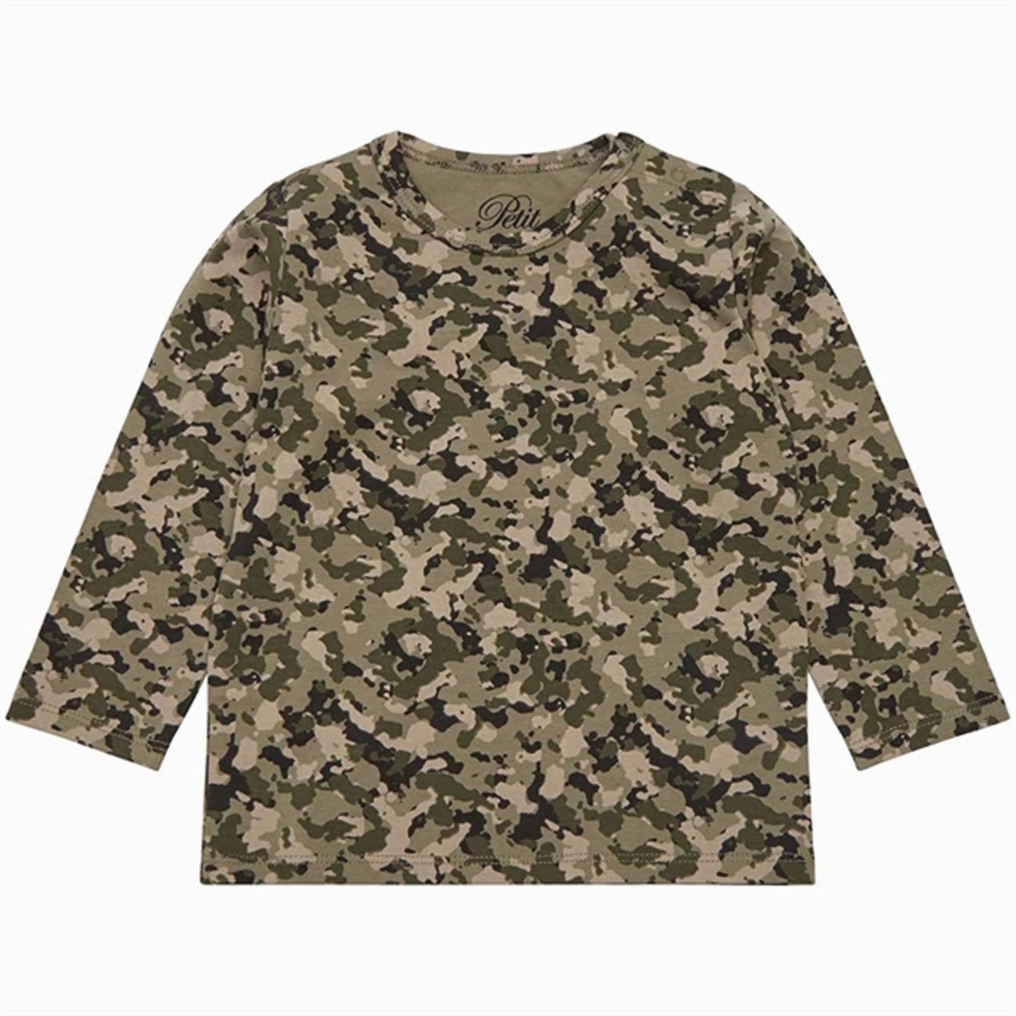 Sofie Schnoor Green T-shirt LS Wardrobe Must-Have EasyCare Fabric