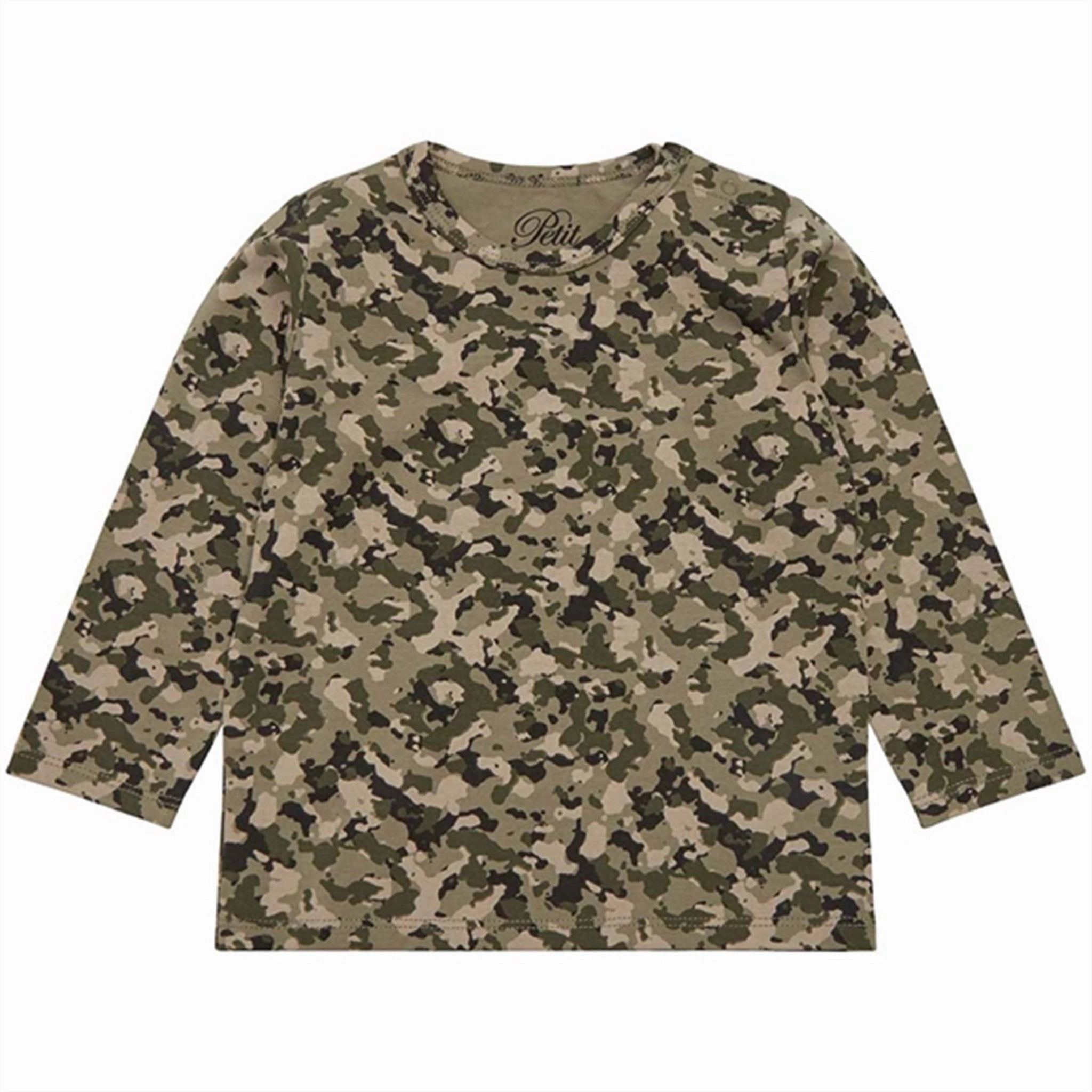 Neutral Toned Stitching Seasonal Collection Sofie Schnoor Green T-shirt LS