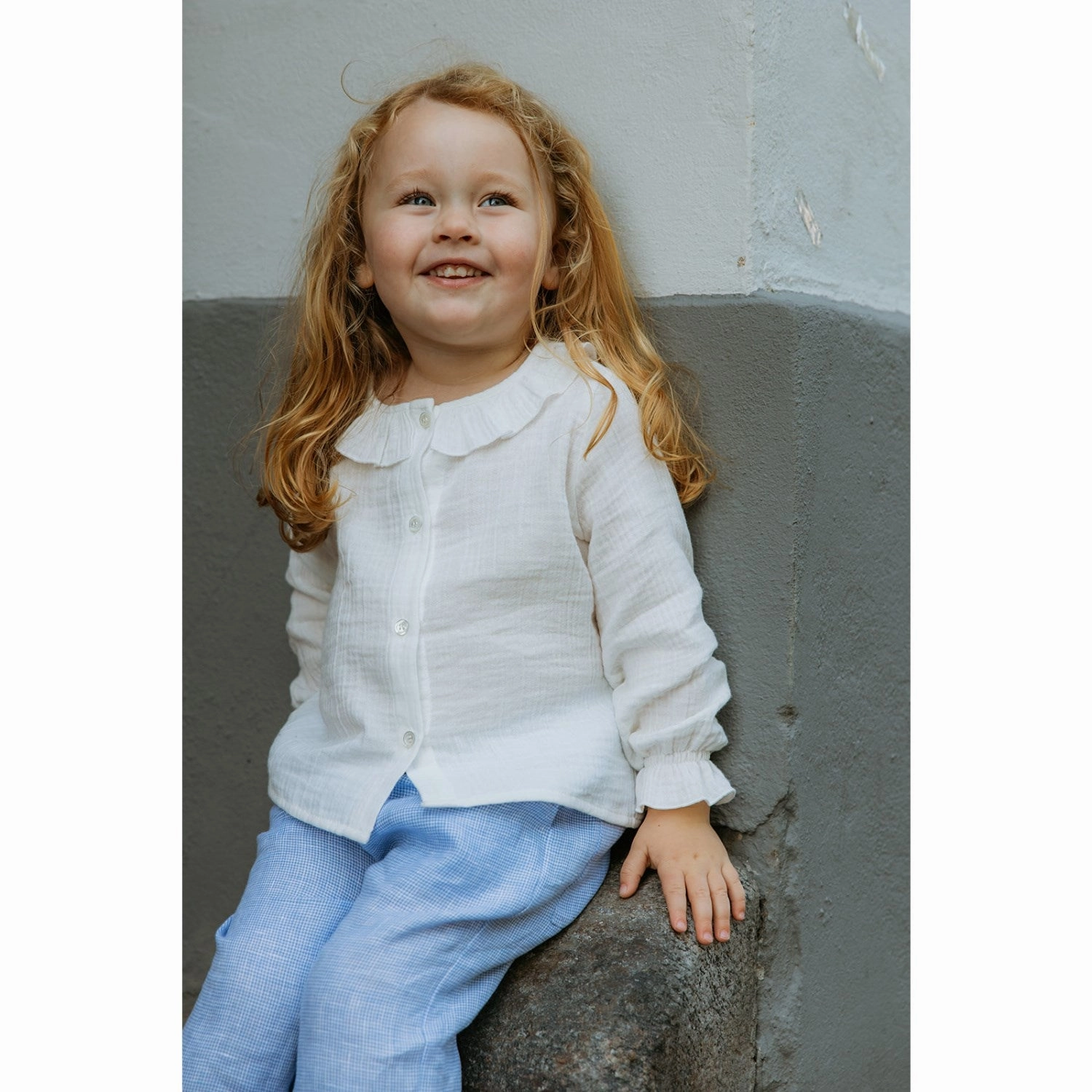 Sustainable Manufacturing Process Lalaby Natural White Ellen Shirt