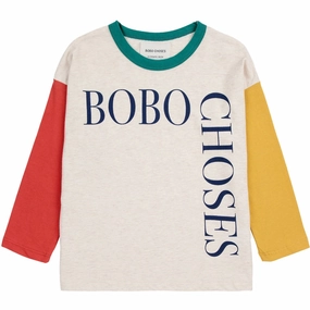 Athleisure Wear Seasonal Collection Bobo Choses Multicolor Bobo Choses Square Color Block Shirt