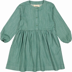 MarMar Winter Pine Stripe Dagmara Dress Clean Aesthetic